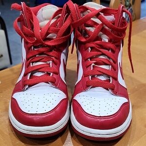Nike Red and White Sneakers